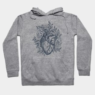 Human heart - Floral anatomical heart Hoodie